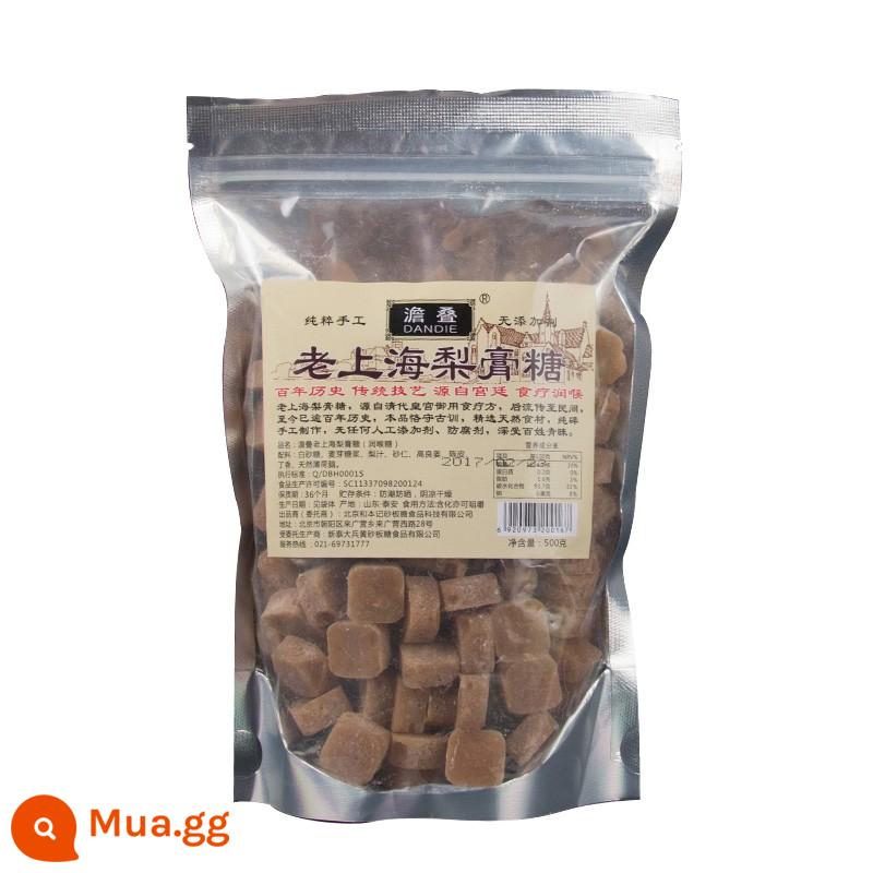 Kẹo kem lê Dandi cũ Thượng Hải 500g166 hạt nguyên chất đích thực thủ công đặc sản hương vị bạc hà mùa thu kẹo cổ họng - [Không đóng gói riêng lẻ] Kẹo lê Old Shanghai 500g