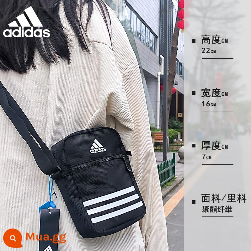 Túi đeo vai Adidas 2023 new clover túi đeo ngực thể thao thông thường dành cho nam và nữ ba lô nhỏ - DZ9239 màu đen cổ điển