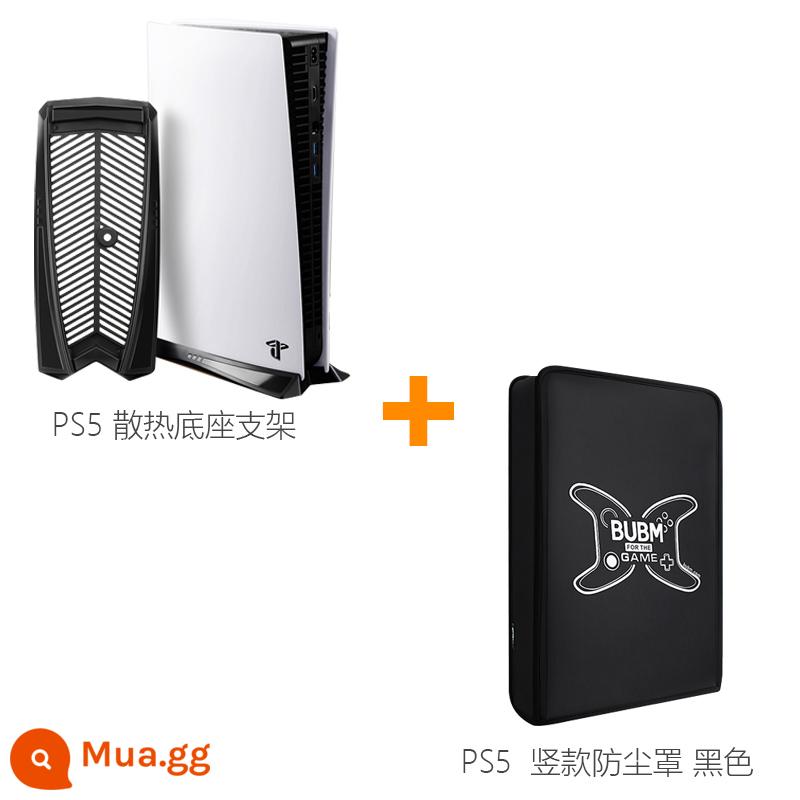 Giá đỡ làm mát PS5 Bộ tản nhiệt của máy chơi game ps4 Giá đỡ làm mát dọc Bảng điều khiển trò chơi PS4 Pro được đặt nằm ngang Đế làm mát phẳng Ghế làm mát chống trượt ps4 giá đỡ tự hỗ trợ mỏng nhẹ - Model dọc - Đế làm mát bảng điều khiển PS5 (ghi chú phiên bản) có nắp chống bụi dọc PS5, màu đen