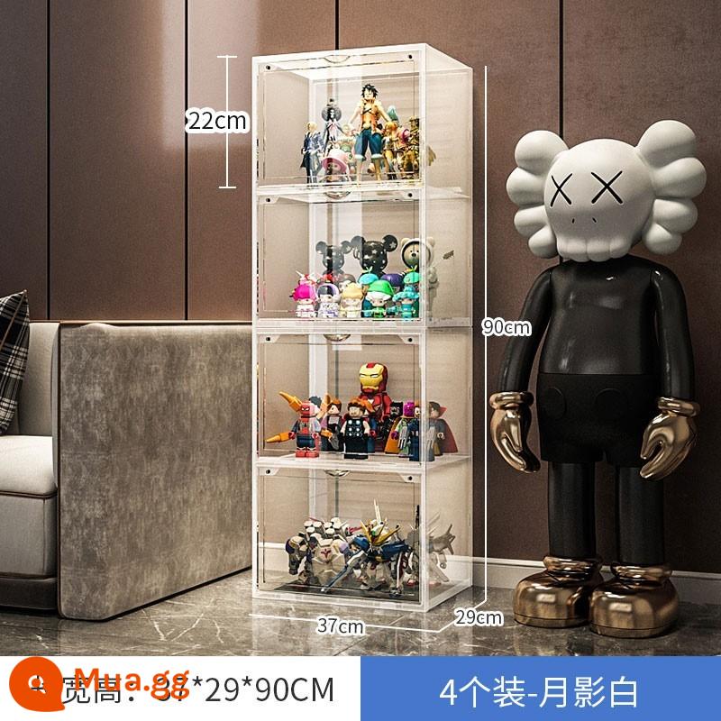 Mô Hình Lego Tủ Trưng Bày Mô Hình Đặt Đồ Chơi Hộp Bảo Quản Giả Acrylic Trong Suốt Nhà Giá Đỡ Khối Xây Tủ - Mặt hàng bán chạy nhất hình ảnh chính 4 khung (màu trắng bóng trăng)❤ đã giảm 20 nhân dân tệ trong sự kiện này