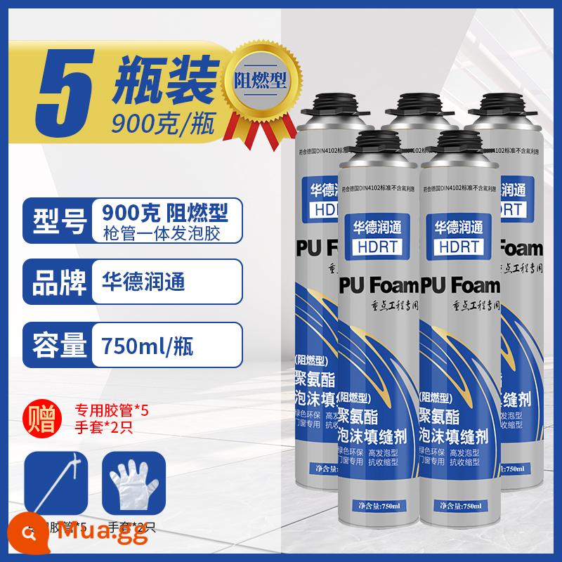 Chất tạo bọt chất hàn bọt cửa và cửa sổ chống rò rỉ làm đầy polyurethane chất bịt kín trương nở đường may cửa bịt lỗ hiện vật - Bình chống cháy loại 5 có nòng tích hợp [750ml/900g] Tặng kèm ống mềm đặc biệt