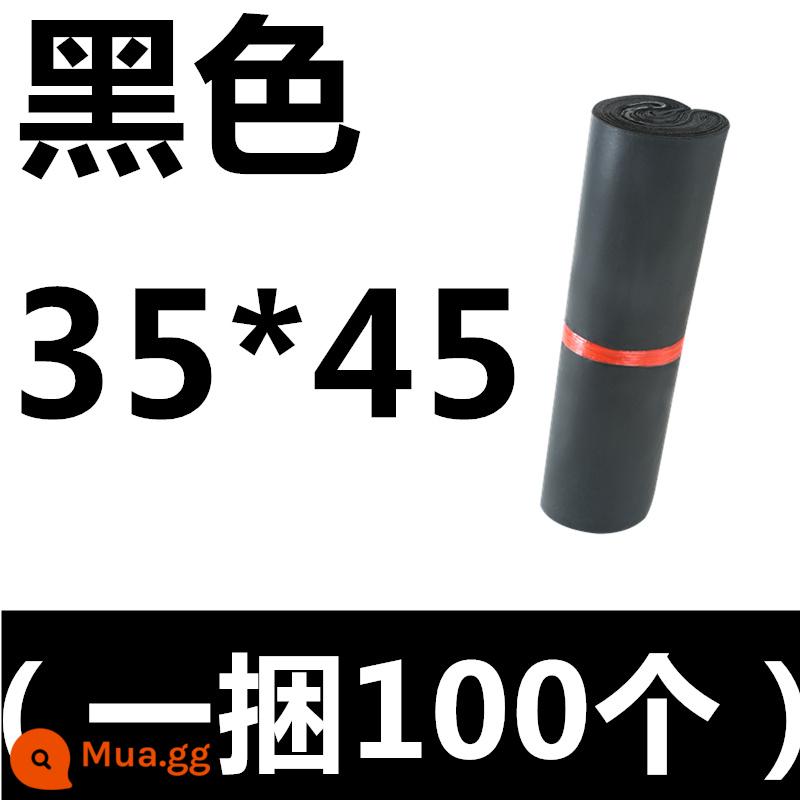 Dày chuyển phát nhanh túi chuyển phát nhanh túi tự dính bao bì túi nhỏ trung bình lớn tùy chỉnh không thấm nước hậu cần bao bì túi - Xám đen 35*45 (100 ảnh)