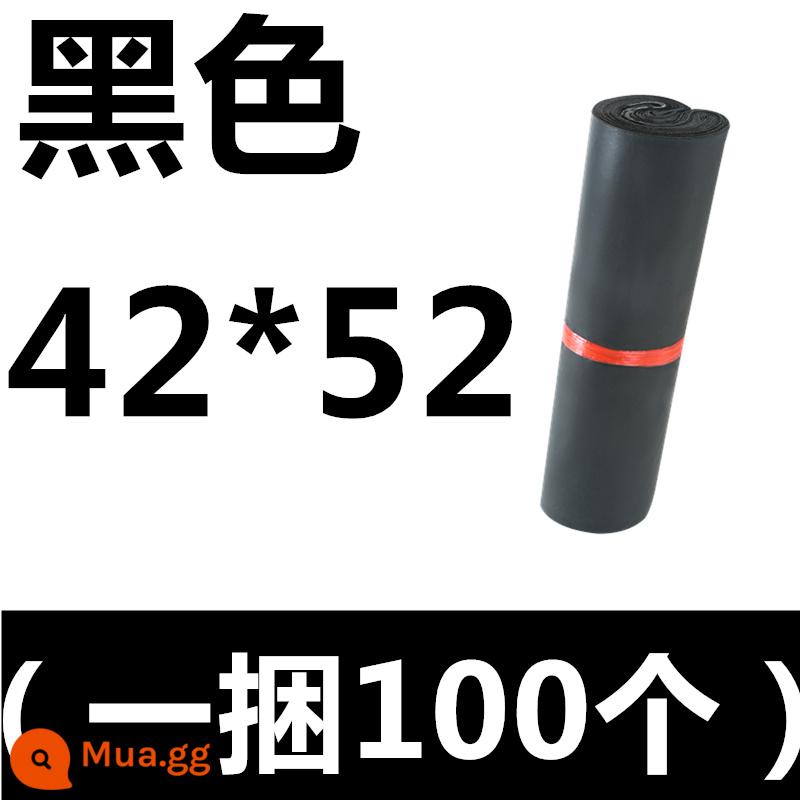 Dày chuyển phát nhanh túi chuyển phát nhanh túi tự dính bao bì túi nhỏ trung bình lớn tùy chỉnh không thấm nước hậu cần bao bì túi - Xám đen 42*52 (100 ảnh)