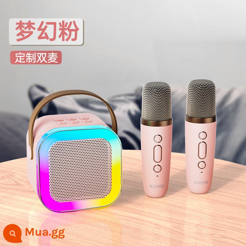 Jinyun k12 micro âm thanh micro tích hợp karaoke bluetooth không dây gia đình mọi người hát gia đình trẻ em ktv - [Bột mộng-Shuangmai]