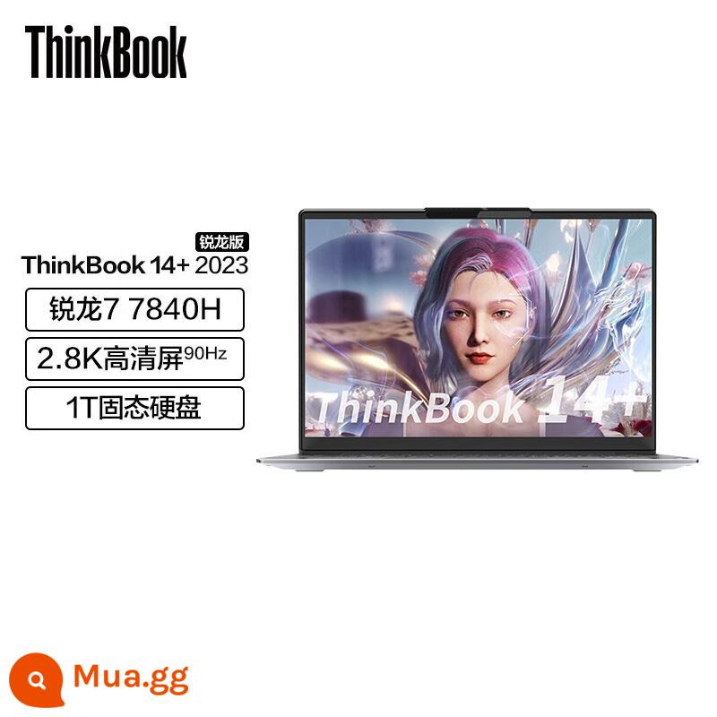 ThinkPad Máy tính xách tay văn phòng doanh nhân Lenovo ThinkBook 14+ - Sản phẩm mới 2023 Màn hình độ phân giải cao R7-7840H 2.8K/90Hz