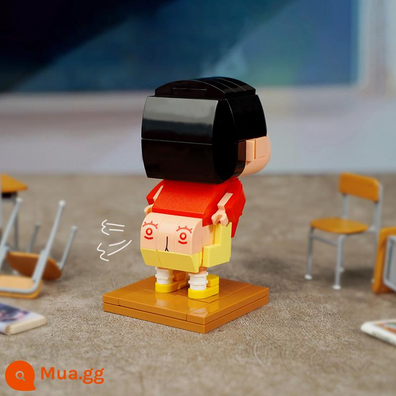 【Đặc biệt giải phóng mặt bằng】 Đồ chơi khối xây dựng Keeppley Crayon Shinchan Minifigure Đồ trang trí búp bê đồ chơi giáo dục hợp thời trang - Hài hước Xiaoxin k20613