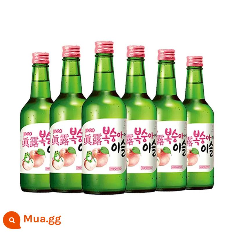 Jinro soju chai rượu vang Jinro hương nho xanh nhập khẩu Hàn Quốc 360ml * 6 cô gái rượu ngọt ngào rượu trái cây không rượu sake - 6 chai hương đào