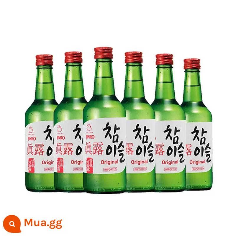 Jinro soju chai rượu vang Jinro hương nho xanh nhập khẩu Hàn Quốc 360ml * 6 cô gái rượu ngọt ngào rượu trái cây không rượu sake - Phiên bản cũ hương vị gốc*6 chai (20,1 độ)