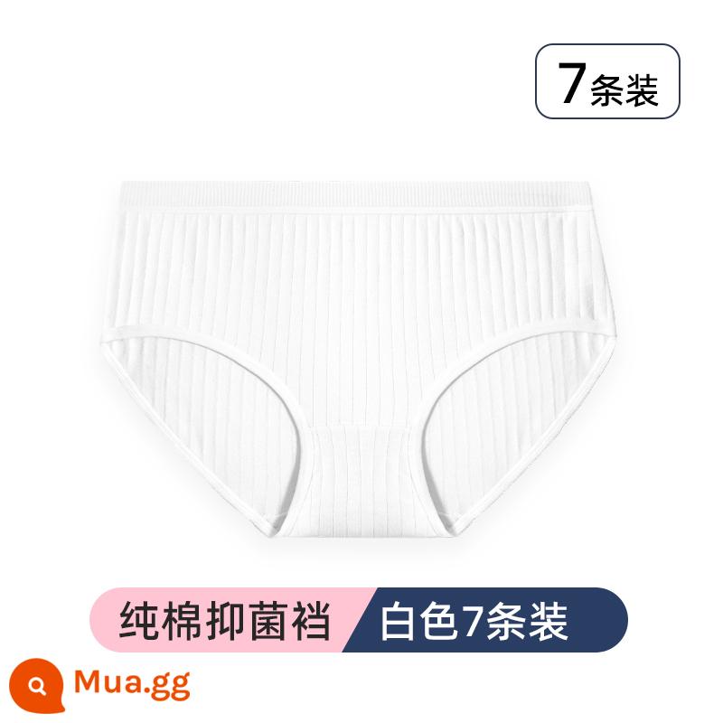 Đồ lót dùng một lần cotton nguyên chất vô trùng dành cho bà bầu quần short dùng một lần dùng một lần hàng ngày bao bì độc lập của phụ nữ đi du lịch - [Trắng 7 gói] Đáy quần cotton nguyên chất kháng khuẩn, không cần giặt và đeo trực tiếp