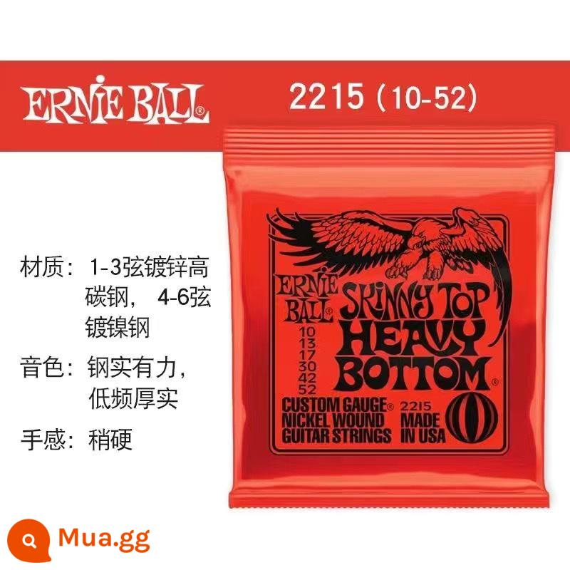 Ernie Ball Mạ Niken Dây Đàn Guitar Điện Dân Gian Cổ Điển Acoustic 2221 2223 Bộ Dây EB Trong Nước - 2215(10-52)đàn guitar điện