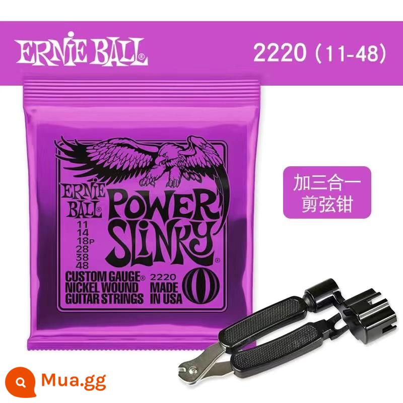 Ernie Ball Mạ Niken Dây Đàn Guitar Điện Dân Gian Cổ Điển Acoustic 2221 2223 Bộ Dây EB Trong Nước - 2220+ Bộ đổi dây 3 trong 1