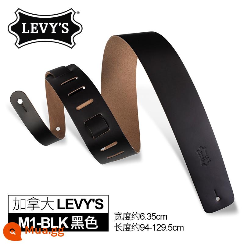 Canada Levy's Levi'sM12 MS26 Da Bass Đàn Guitar Điện Dân Gian Acoustic Guitar Túi Cho Bé Levys - M1-BLK đen