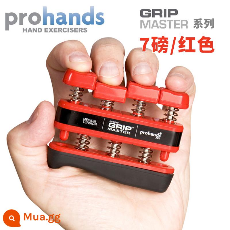 American ProHands VIA đàn piano dành cho người lớn dành cho trẻ em luyện ngón tay cầm huấn luyện lực ngón tay đàn guitar thiết bị lực ngón tay - GRIP Đỏ 7 lbs.