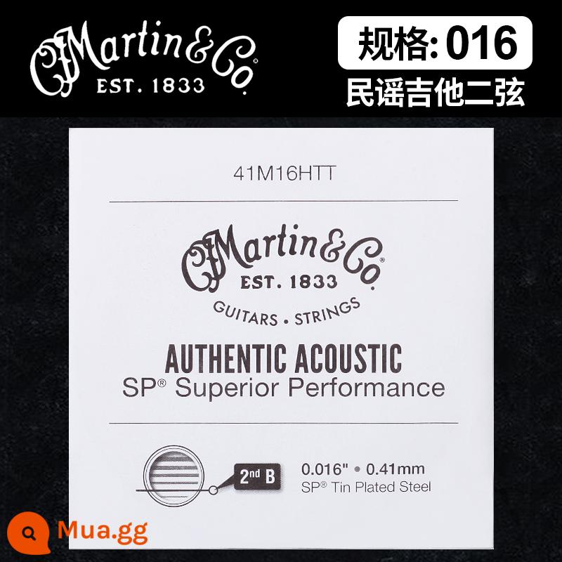 Người Mỹ Martin Martin dân gian đàn guitar dự phòng dây đơn một hai ba dây 1 2 3 4 5 dây đồng phốt pho - Erxian 016 (đóng gói trong túi giấy)