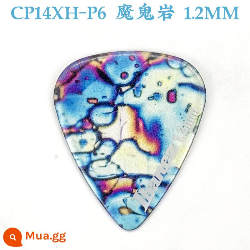 Nhật Bản Sản Xuất IBANEZ Kính Vạn Hoa Đàn Guitar Pick Điện Gỗ Dân Gian Đàn Guitar Bass Tốc Độ Gảy Lò Xo Mảnh - P6-Devil Rock Hình giọt nước 1,2mm