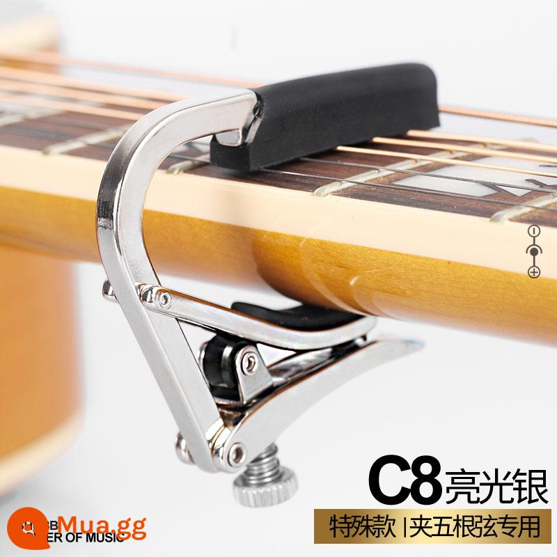 Mỹ SHUBB Capo S1 C1 Đàn Guitar Điện Dân Gian Acoustic Guitar Capo Ukulele L1 - Mẫu 5 dây C8