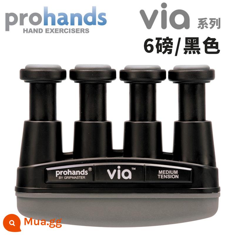 American ProHands VIA đàn piano dành cho người lớn dành cho trẻ em luyện ngón tay cầm huấn luyện lực ngón tay đàn guitar thiết bị lực ngón tay - VIA đen 6 cân