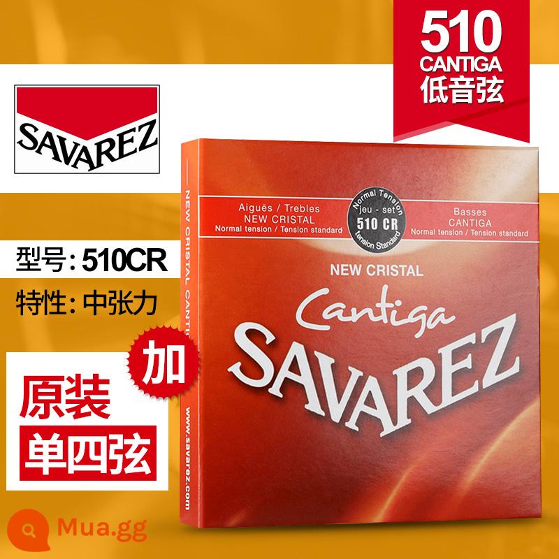 Dây đàn guitar cổ điển Pháp Savarez Savarez 510AJ 500CJ CR AR Bộ dây nylon - Độ căng trung bình 510CR + 4 dây nguyên bản