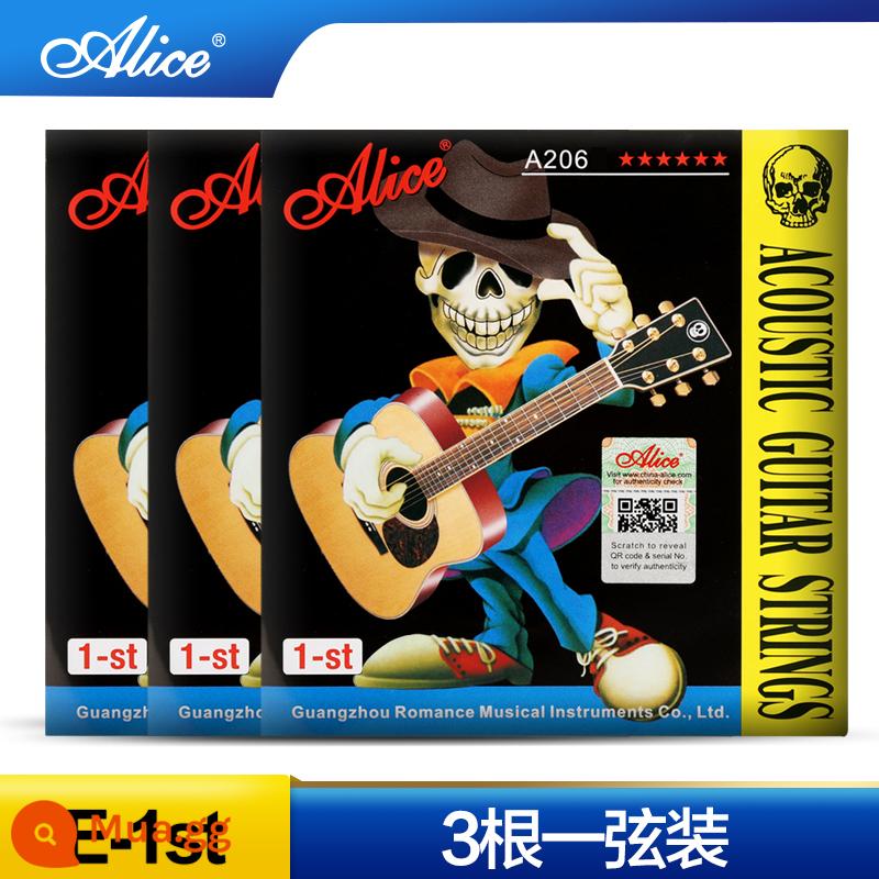 Dây Đàn Guitar Một Dây Alice Dây Đơn Dân Gian Dây Đàn Guitar Acoustic Dự Phòng 6 Cái 1 Dây 2 Dây 3 Dây A206 bộ - bộ 3 dây