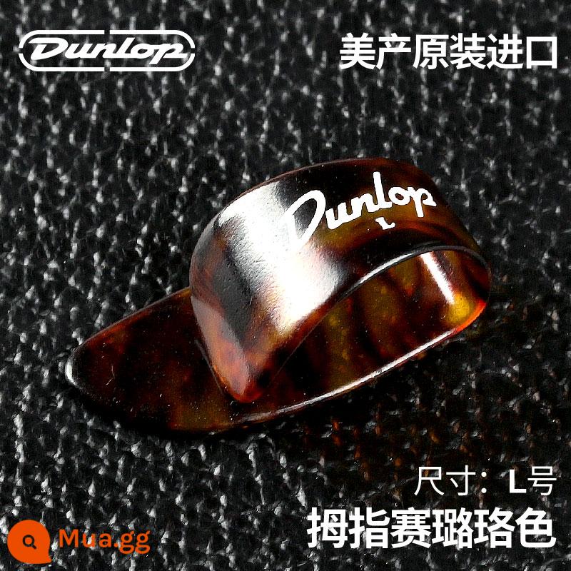 Dunlop Đàn Guitar Dunlop Ngón Tay Cái Mái Chèo Bộ Ngón Tay Phải Vòng Bảo Vệ Móng Tay Armor Chịu Mài Mòn Ballad Fingerstyle - Mẫu cổ điển màu đỏ [size L]