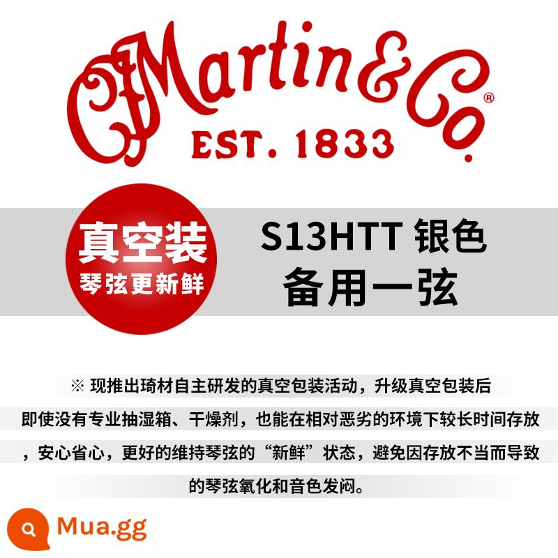 Người Mỹ Martin Martin dân gian đàn guitar dự phòng dây đơn một hai ba dây 1 2 3 4 5 dây đồng phốt pho - Yixian 013 (gắn chân không)