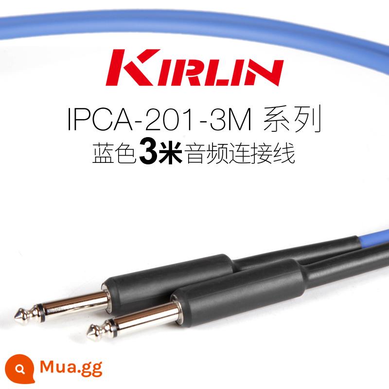 Kirlin Colin đàn guitar cáp điện hộp đàn guitar gỗ bass nhạc cụ âm thanh giảm tiếng ồn dòng 3 6 10 15 mét - 3 mét màu xanh