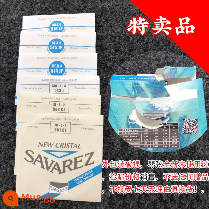 Dây đàn guitar cổ điển Pháp Savarez Savarez 510AJ 500CJ CR AR Bộ dây nylon - [Giá đón] Cao áp 510MJP