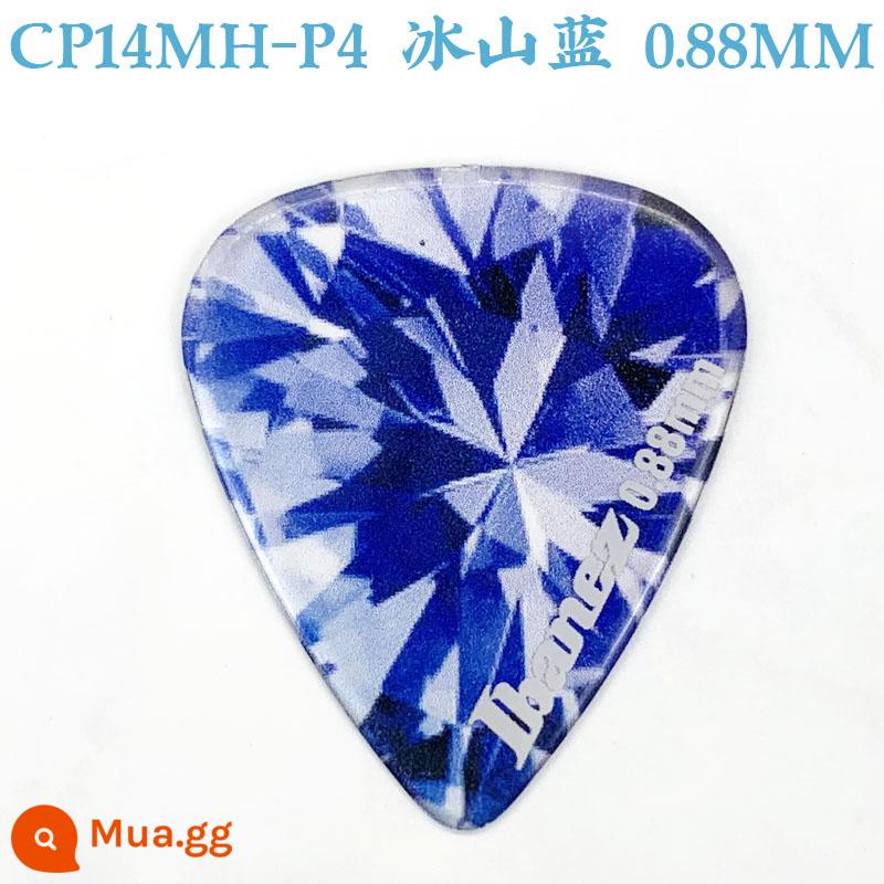 Nhật Bản Sản Xuất IBANEZ Kính Vạn Hoa Đàn Guitar Pick Điện Gỗ Dân Gian Đàn Guitar Bass Tốc Độ Gảy Lò Xo Mảnh - Hình giọt nước P4-Iceberg Blue 0,88mm