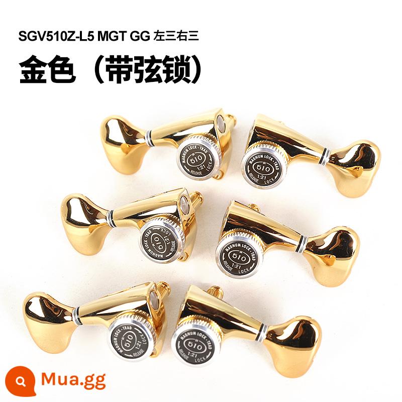 Nhật Bản GOTOH SGV510Z L5 piano nút ballad up-winder gỗ điện ballad dây đàn guitar bán nút - SGV510Z-L5 MGT vàng trái 3 phải 3 có khóa