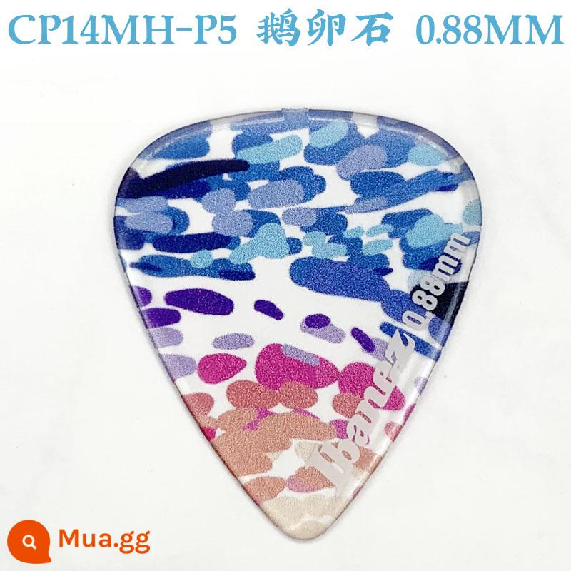 Nhật Bản Sản Xuất IBANEZ Kính Vạn Hoa Đàn Guitar Pick Điện Gỗ Dân Gian Đàn Guitar Bass Tốc Độ Gảy Lò Xo Mảnh - Đá cuội P5 hình giọt nước 0,88mm