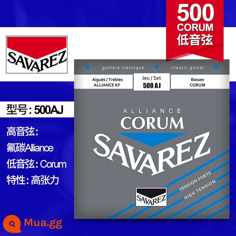 Dây đàn guitar cổ điển Pháp Savarez Savarez 510AJ 500CJ CR AR Bộ dây nylon - Điện áp cao 500AJ