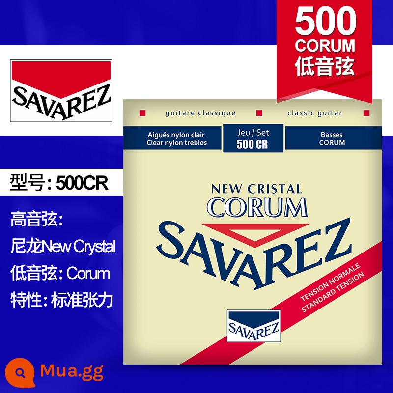 Dây đàn guitar cổ điển Pháp Savarez Savarez 510AJ 500CJ CR AR Bộ dây nylon - Độ căng trung bình 500CR