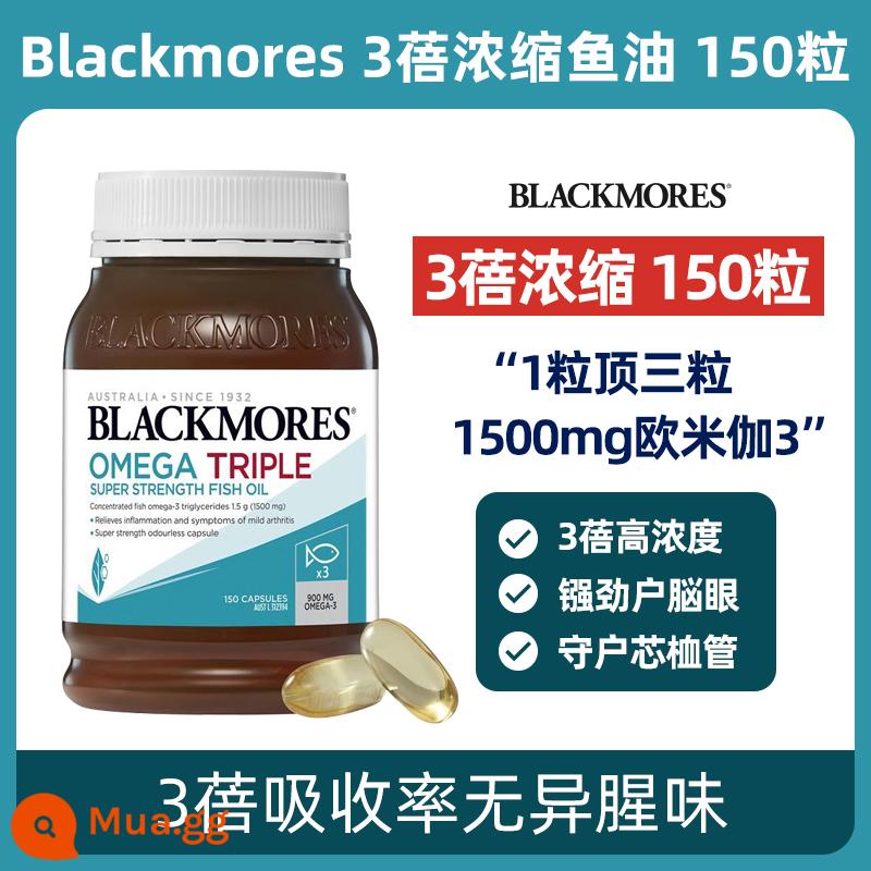 Dầu cá Blackmores Gia Bảo của Úc dầu gan cá tuyết biển sâu omega3 viên nang mềm dành cho người trung niên và người già không có vị tanh - vàng nhạt