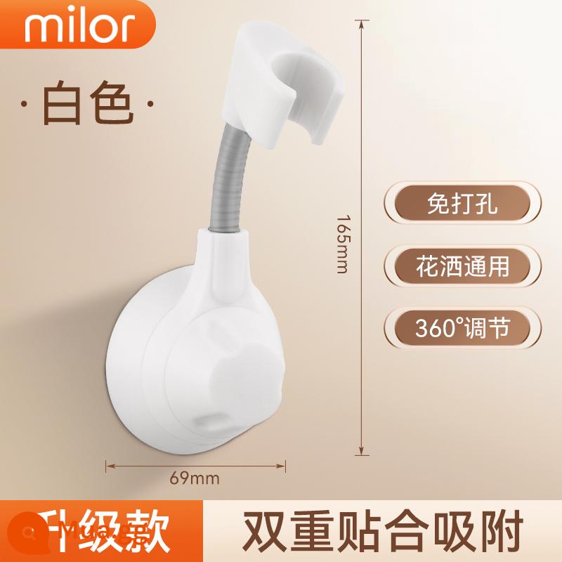 Punch-free khung tắm vòi phun có thể điều chỉnh treo ghế phòng tắm tắm hiện vật tắm mưa sen tường cố định cơ sở - Gia cố kép được nâng cấp thế hệ thứ 3 ●Giá đỡ đa năng màu trắng★ chịu lực 300 pound