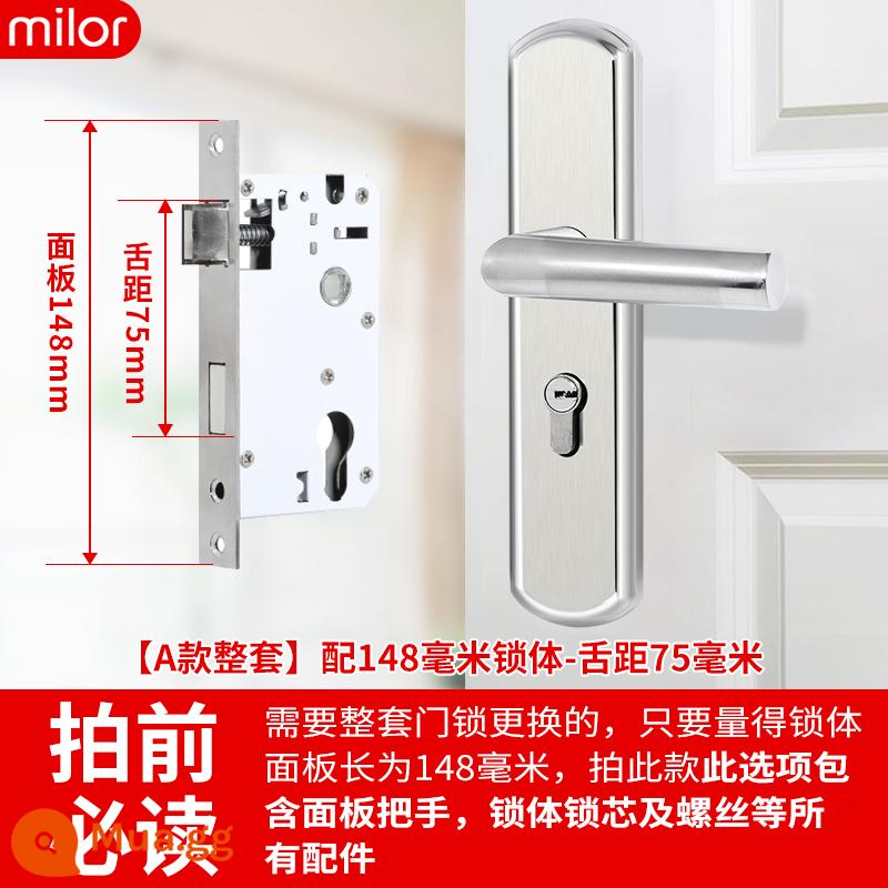 Khóa cửa phòng ngủ trong nhà trong nhà -nhà cửa khóa cửa gỗ miễn phí -cửa điều chỉnh cửa tay cầm tay cầm tay tay cầm tay tay cầm tay cầm tay cầm tay cầm tay cầm tay cầm tay cầm tay cầm tay cầm tay - [Một bộ hoàn chỉnh] Thân khóa 148 - khoảng cách lưỡi 75