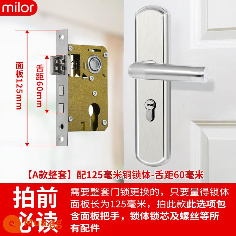 Khóa cửa phòng ngủ trong nhà trong nhà -nhà cửa khóa cửa gỗ miễn phí -cửa điều chỉnh cửa tay cầm tay cầm tay tay cầm tay tay cầm tay cầm tay cầm tay cầm tay cầm tay cầm tay cầm tay cầm tay cầm tay - [Bộ hoàn chỉnh loại A] Thân khóa 125 - khoảng cách lưỡi 60