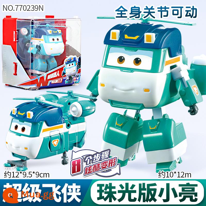 Mới Audi Đôi Kim Cương Siêu Cánh Daledi Siêu Thiết Bị Chuyển Đổi Âm Thanh Và Ánh Sáng Robot Trẻ Em King Kong Đồ Chơi - [Hộp chứa máy bay màu đỏ biến dạng lớn] Xiaoliang