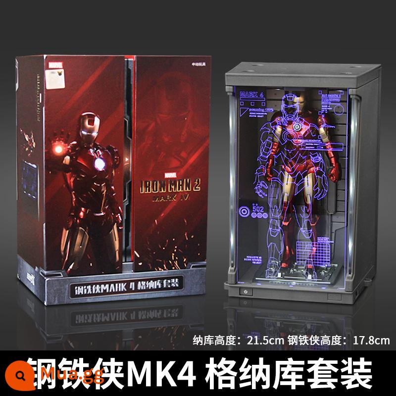 Zhongdong Iron Man MK50 Mẫu Marvel 3 Mark 4 Dạ Quang Mẫu 85 Đồ Trang Trí 7 Bộ 2 Trẻ Em 6 Quà Tặng Nam 1 - [Bộ Gnaku Phát Sáng] MK4 Iron Man + Gnaku