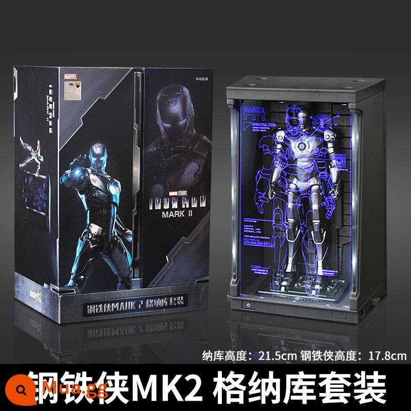 Zhongdong Iron Man MK50 Mẫu Marvel 3 Mark 4 Dạ Quang Mẫu 85 Đồ Trang Trí 7 Bộ 2 Trẻ Em 6 Quà Tặng Nam 1 - [Bộ Gnaku Phát Sáng] MK2 Iron Man + Gnaku