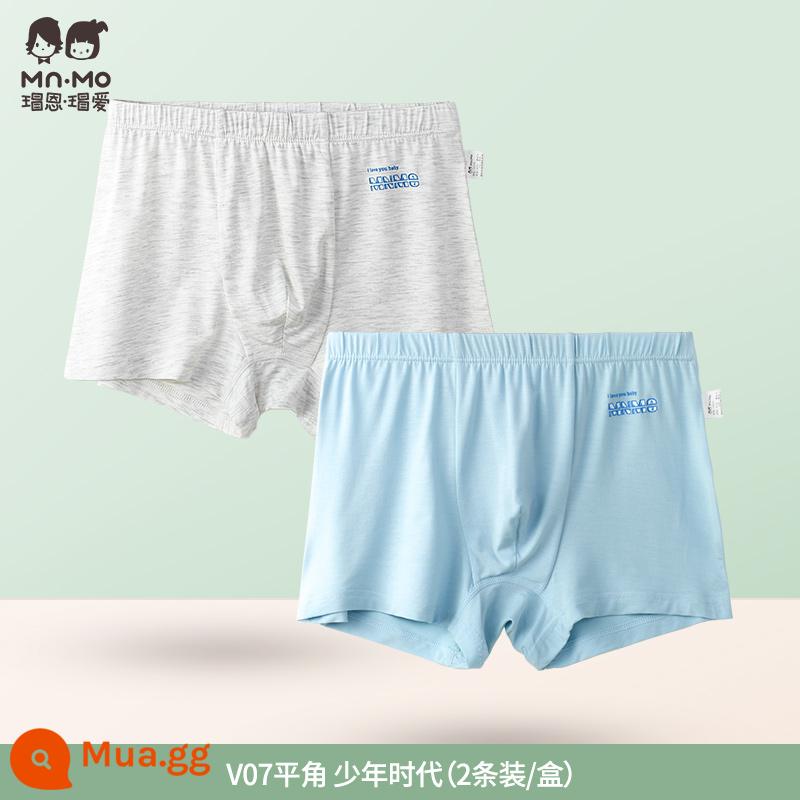 Quần lót bé trai quần boxer kiểu dáng trẻ em Maoen Maoai phần mỏng quần đùi thoáng khí quần boxer trẻ em trung và lớn - V07#thời niên thiếu