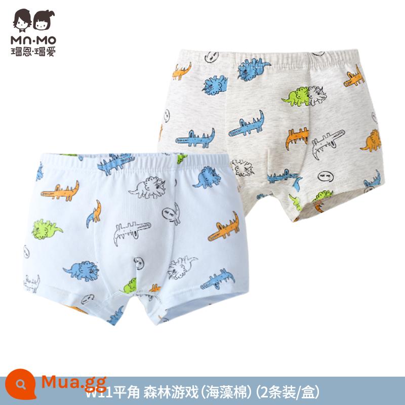 Mao En Mao love bé trai quần sịp boxer cotton cotton trẻ em quần short boxer bé trai tuổi teen - W11#Trò chơi rừng (Inseam bông rong biển)