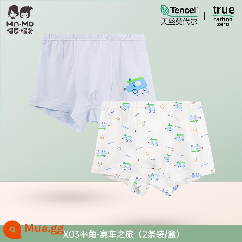 Quần lót bé trai quần boxer kiểu dáng trẻ em Maoen Maoai phần mỏng quần đùi thoáng khí quần boxer trẻ em trung và lớn - Giải đua xe X03#