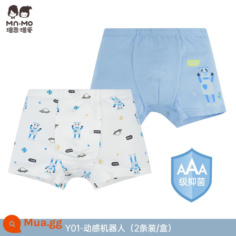 Mao En Mao love bé trai quần sịp boxer cotton cotton trẻ em quần short boxer bé trai tuổi teen - Mô hình kháng khuẩn Robot Y01-Dynamic