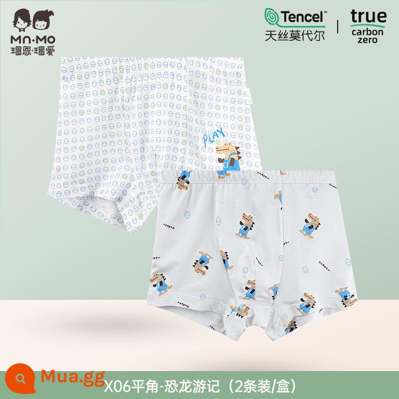 Quần lót bé trai quần boxer kiểu dáng trẻ em Maoen Maoai phần mỏng quần đùi thoáng khí quần boxer trẻ em trung và lớn - X06#Ghi chú du lịch khủng long