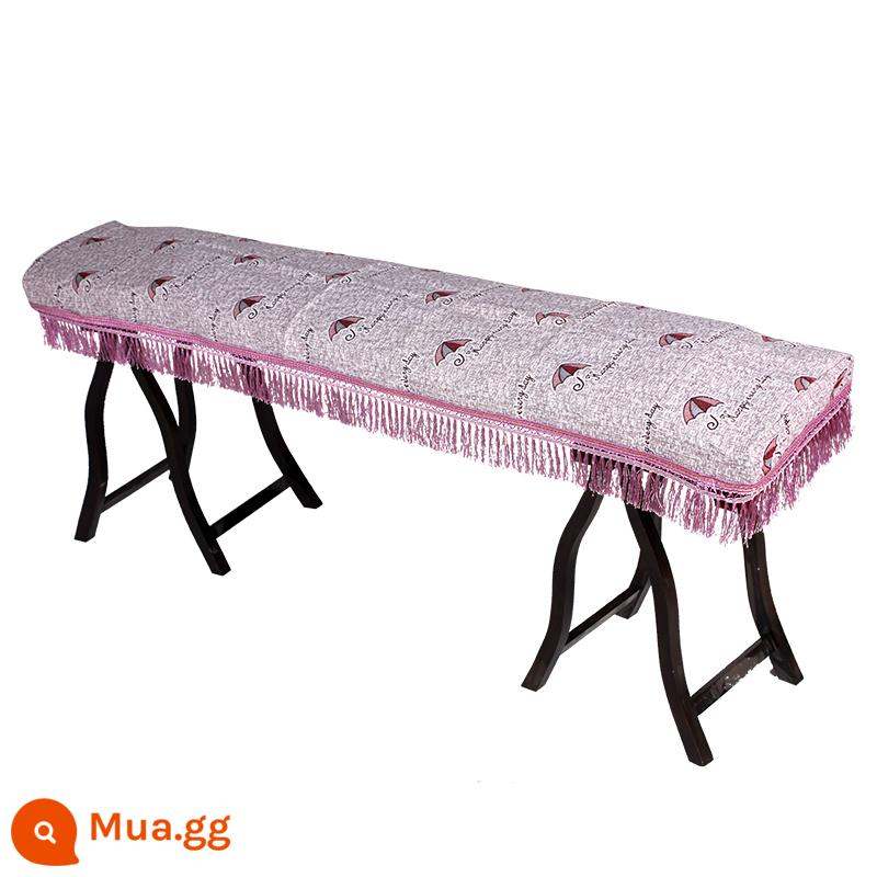 Nhung vàng guzheng che bụi che bụi che vải guzheng đàn piano treo lên 163 165 CM phổ guzheng bao - Ô dù kiểu tua rua màu đỏ hồng