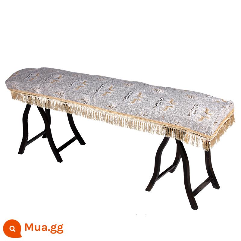 Nhung vàng guzheng che bụi che bụi che vải guzheng đàn piano treo lên 163 165 CM phổ guzheng bao - Hươu vàng kiểu tua rua