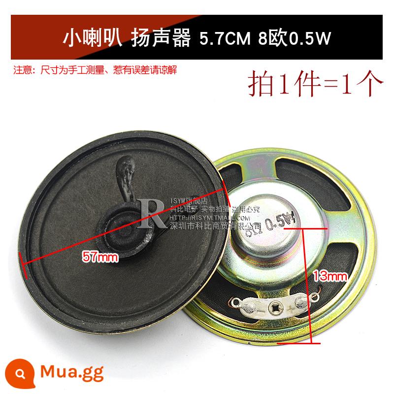 Loa Còi Nhỏ 4 Inch 1.5 Inch 2 Inch 2.5 Inch 3 Inch 5W10W 8 Ohm Loa Phụ Kiện Âm Thanh full Tần Số DIY - Loa loa nhỏ 5.7CM 8 ohm 0.5W (1 cái)