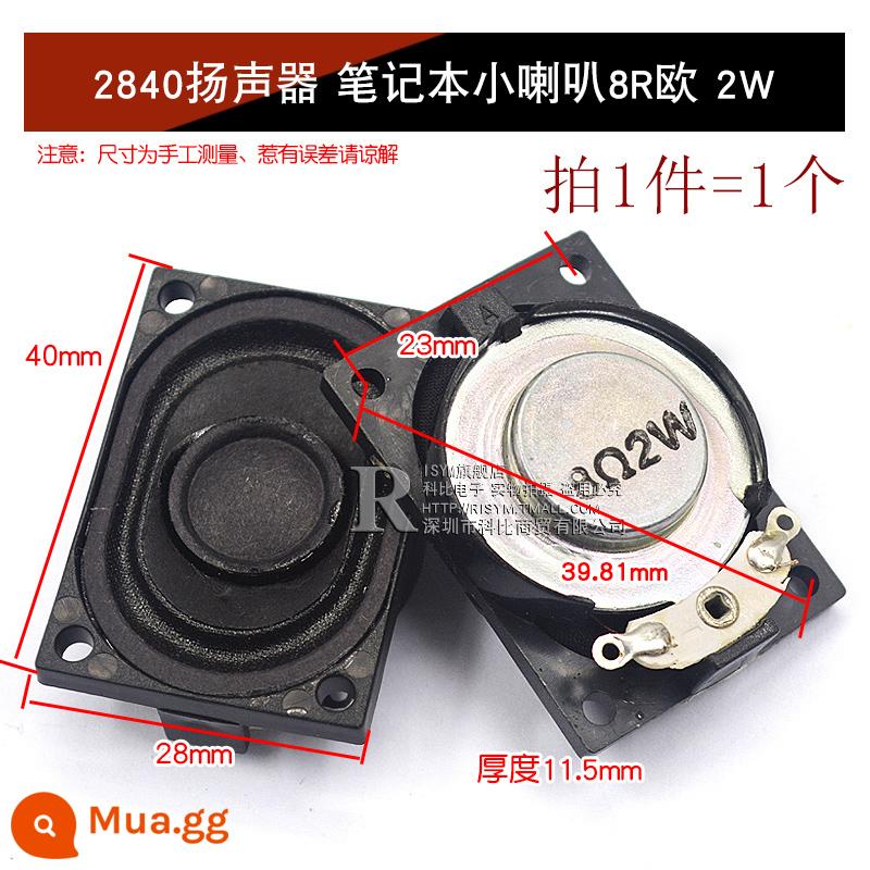 Loa Còi Nhỏ 4 Inch 1.5 Inch 2 Inch 2.5 Inch 3 Inch 5W10W 8 Ohm Loa Phụ Kiện Âm Thanh full Tần Số DIY - Loa 2840 Laptop Loa Nhỏ 8R Euro 2W (1 Cái)