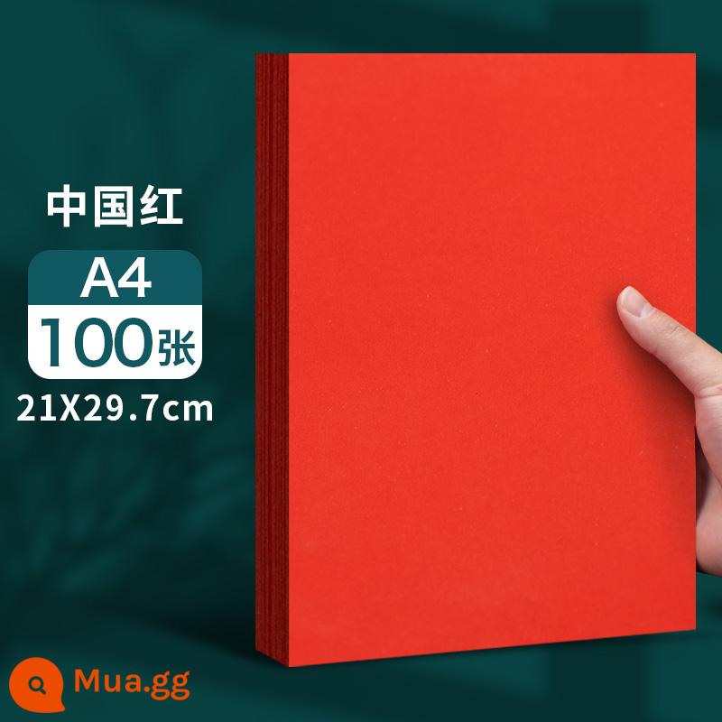 Giấy đỏ A4 Trung Quốc vuông đỏ origami hoa hồng giấy photocopy thủ công màu đỏ A3 cửa sổ cắt giấy hoa giấy khắc đám cưới dày hai mặt với hàng nghìn con hạc giấy thư pháp trống lời chúc phúc nhỏ bìa giấy đỏ - Trung Quốc màu đỏ A4_100 tờ