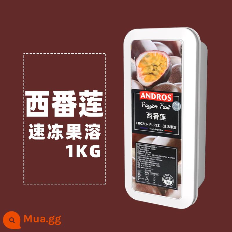 Andrew đông lạnh xay nhuyễn trái cây 1kg việt quất xoài dâu xay nhuyễn quả mâm xôi xay nhuyễn vải thiều bí ngô dừa xay nhuyễn - Quả chanh dây/chanh leo